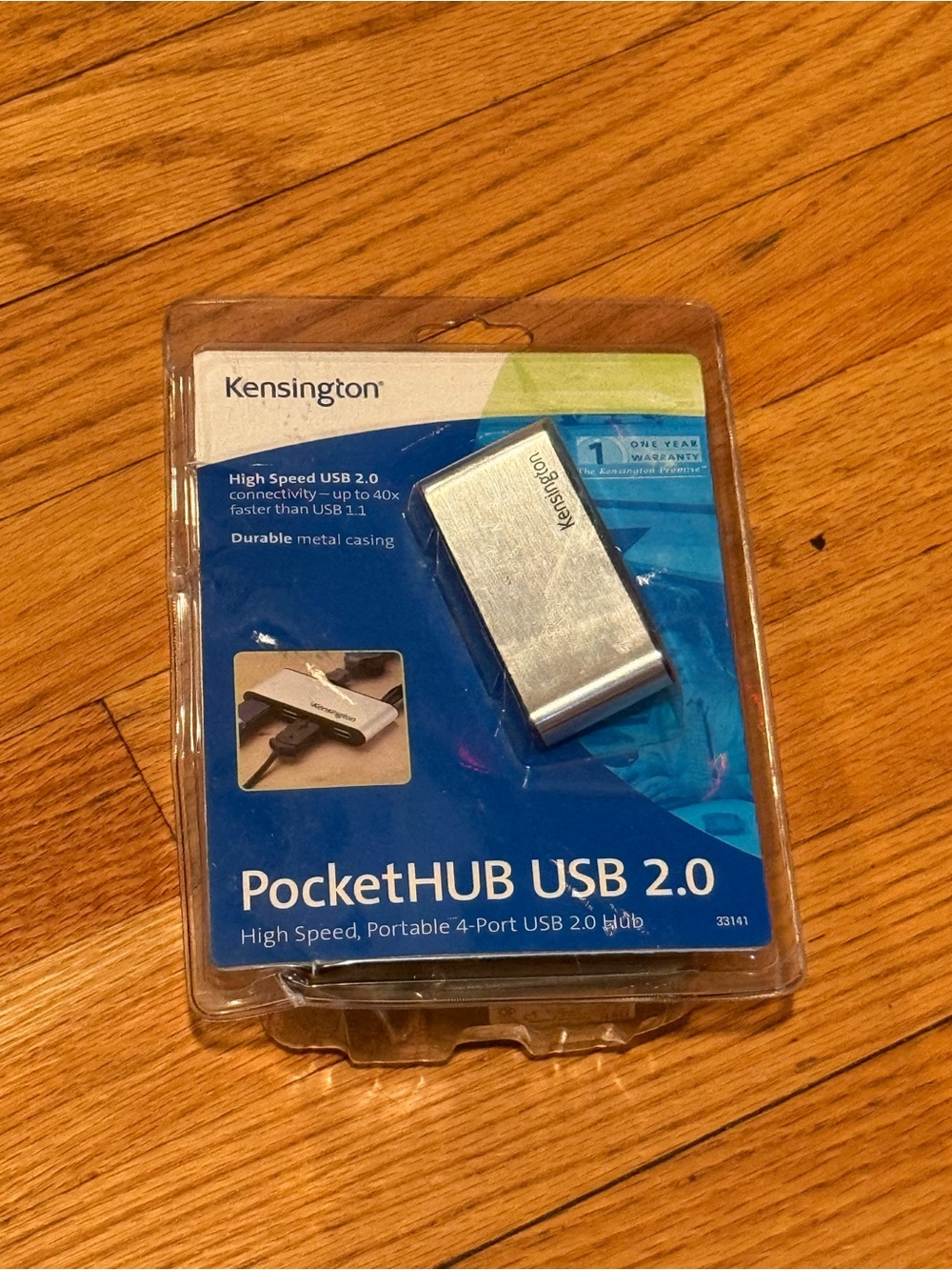 PocketHUB USB 2.0 Portable 4-Port USB Hub - Silver